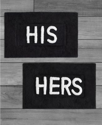 His & Hers Cotton 2-Piece Bath Rug Set