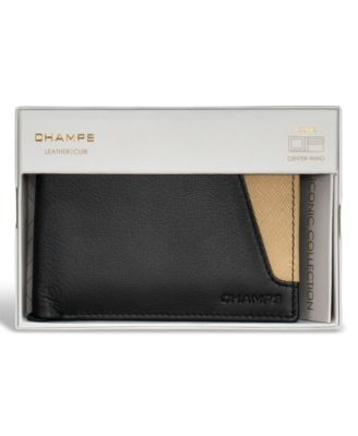 Men's Iconic Collection Leather Center Wing Wallet