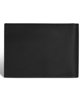 Men's Onyx Collection Leather Bi-Fold Clip Wallet