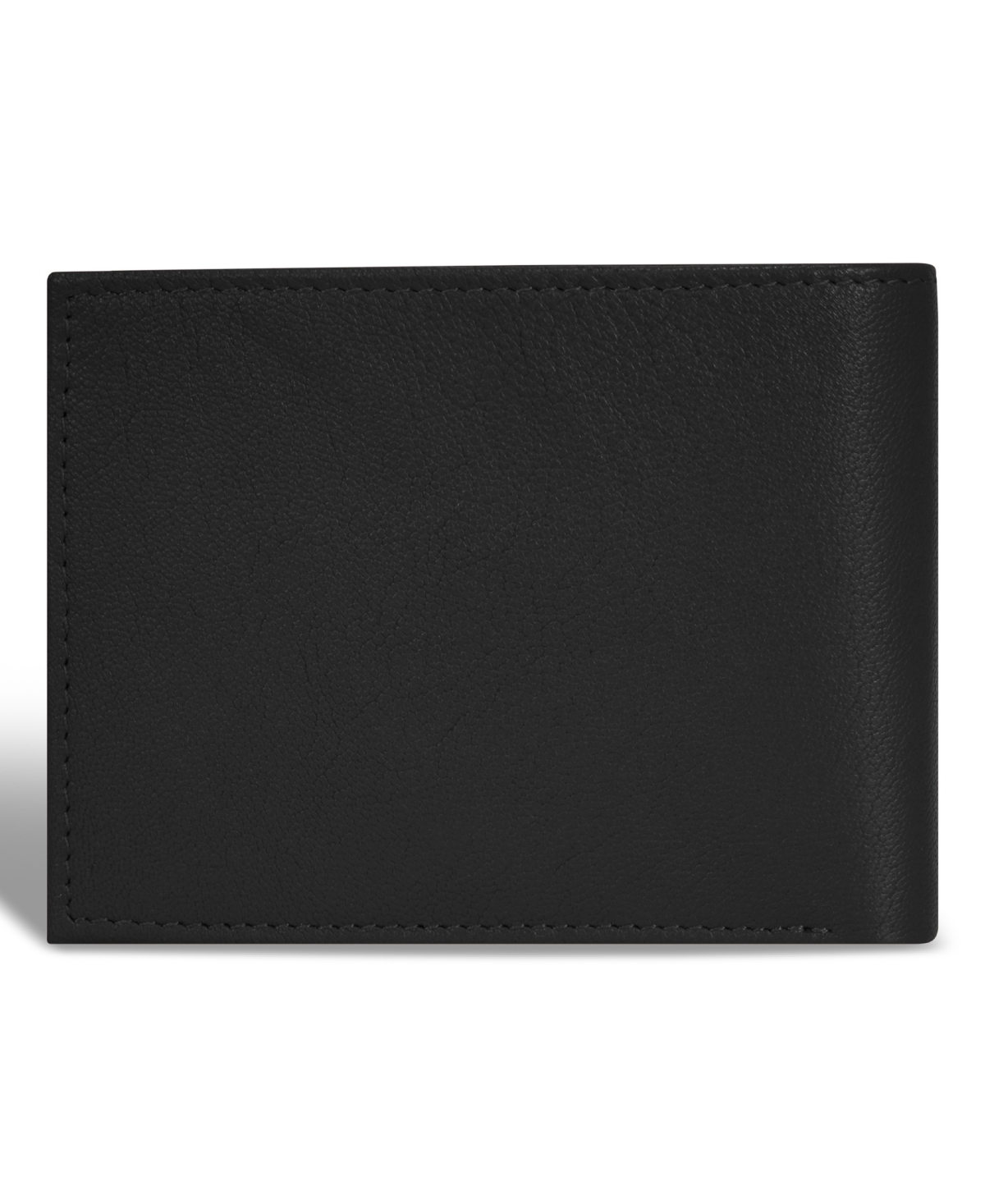 Shop Champs Men's Onyx Collection Leather Center Wing Wallet In Black