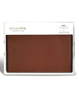Men's Onyx Collection Leather Vertical Slim Wallet
