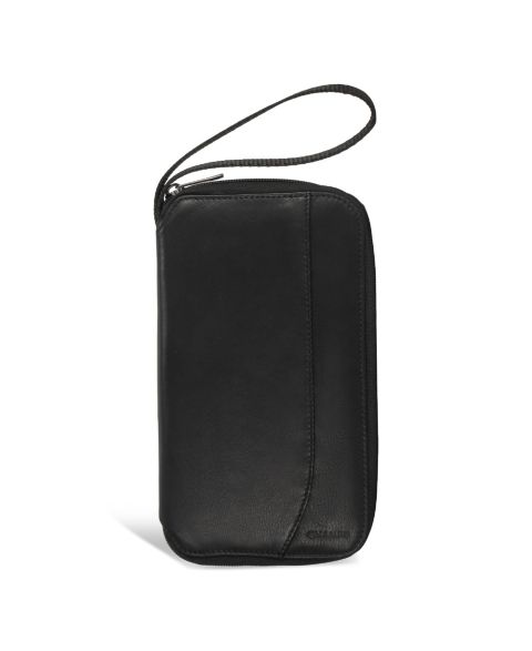 CHAMPS Men's Onyx Collection Leather Multi Passport Case