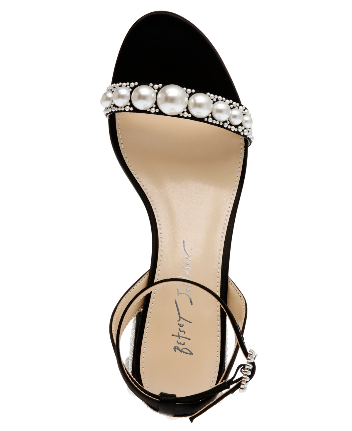 Shop Betsey Johnson Women's Tina Block Heel Dress Sandals In Black