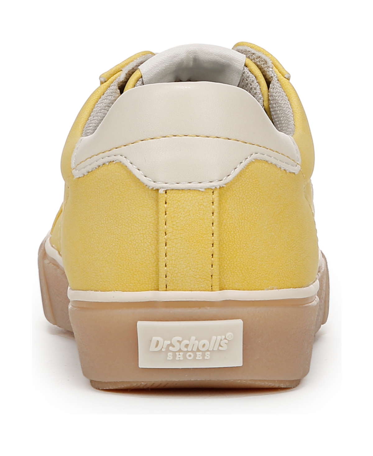 Shop Dr. Scholl's Women's Offline Lace Up Sneakers In Sunset Yellow Faux Leather