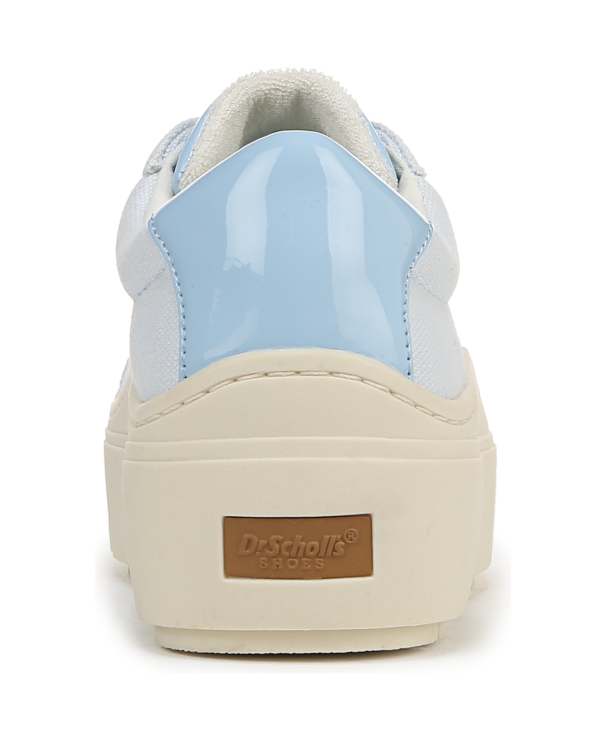 Shop Dr. Scholl's Women's Time Off Max Platform Sneakers In Powder Blue Fabric