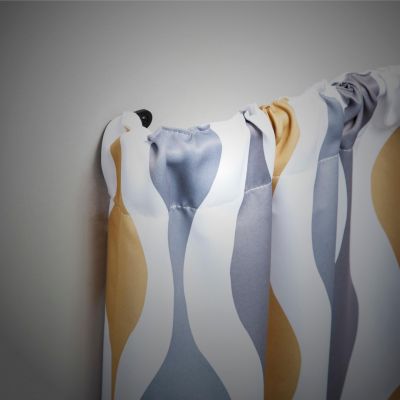 Curved Wrap Around Room Darkening Curtain Rod - 3/4 Inch for Enhanced Privacy and Noise Reduction