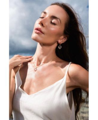 Frost Heart Necklace and Earrings Set