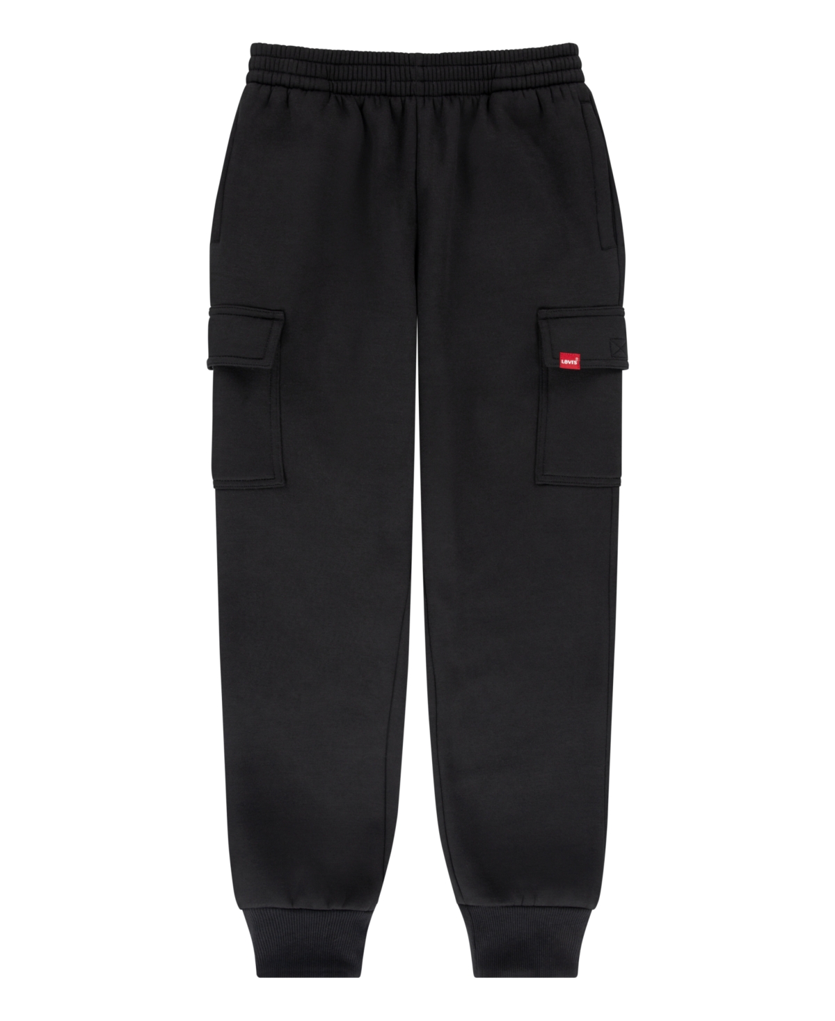 Levi's Big Boys Knit Cargo Fleece Jogger In Black