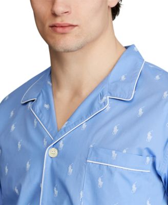 Men's All Over Polo Player Pajama Shirt