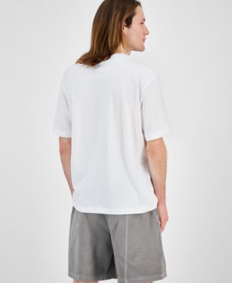 Men's Nafralo Short Sleeve Crewneck Logo Graphic T-Shirt