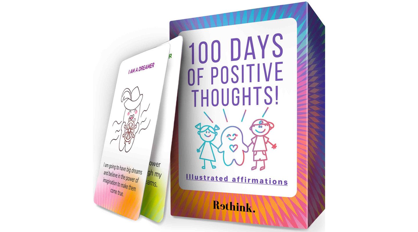 Детские карточные игры Quokka Rethink Affirmation Meditation Cards 100-Piece Card Game, Ages 3+ — фото 1