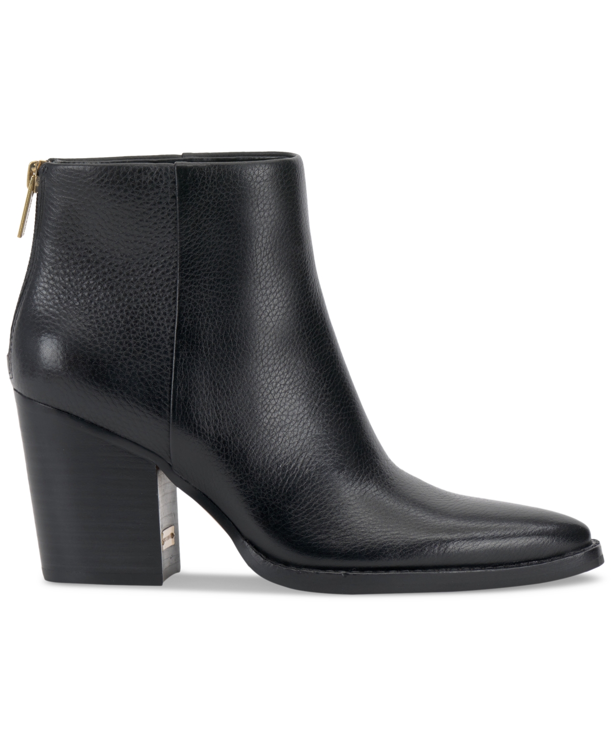Vince Camuto Polellah Pointed Toe Bootie In Black Nappa