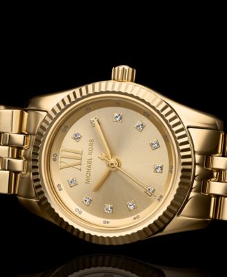 Women's Lexington Three-Hand Gold-Tone Stainless Steel Watch 26mm