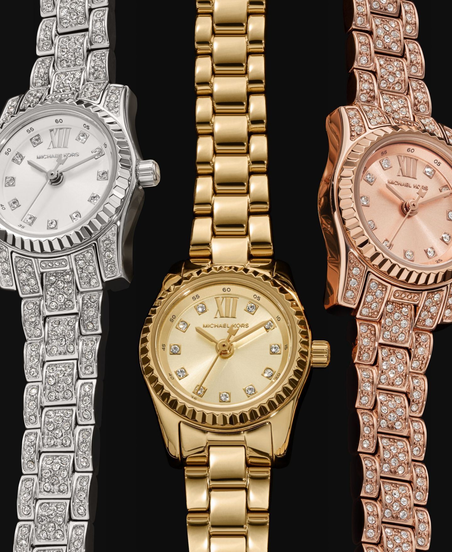 Женские часы Michael Kors Lexington Three-Hand Silver-Tone Stainless Steel Watch 19mm — фото 6