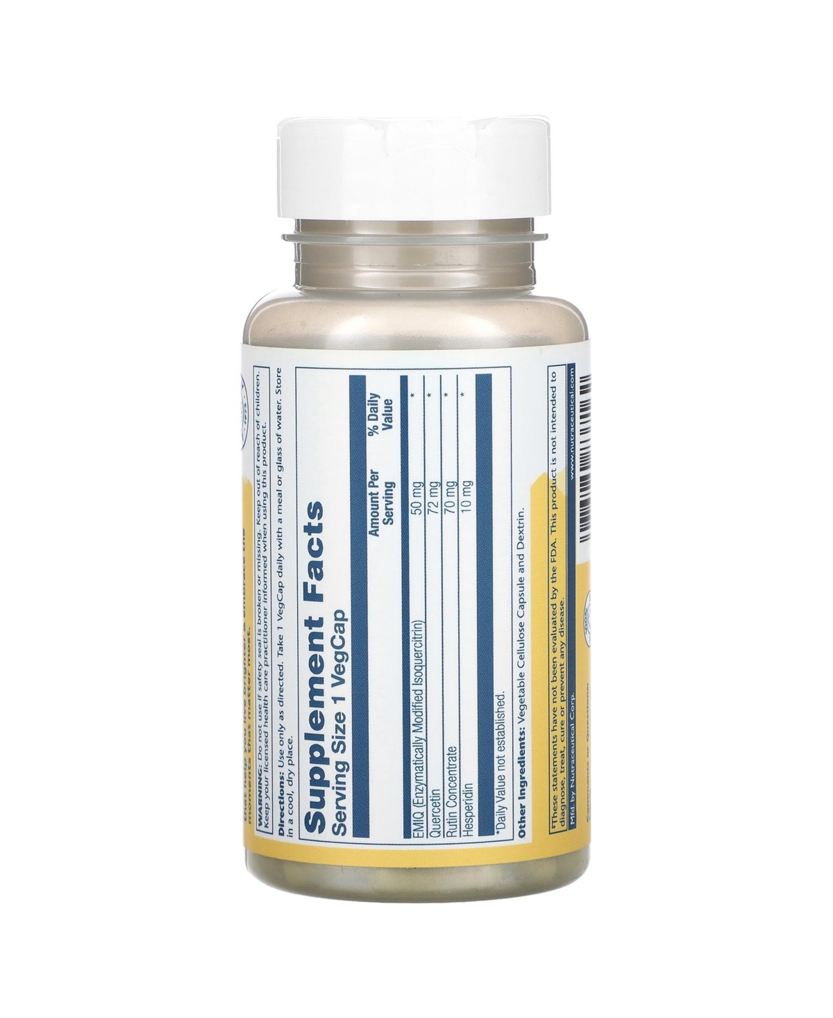 Solaray Activated Quercetin Emiq 50 mg - VegCaps