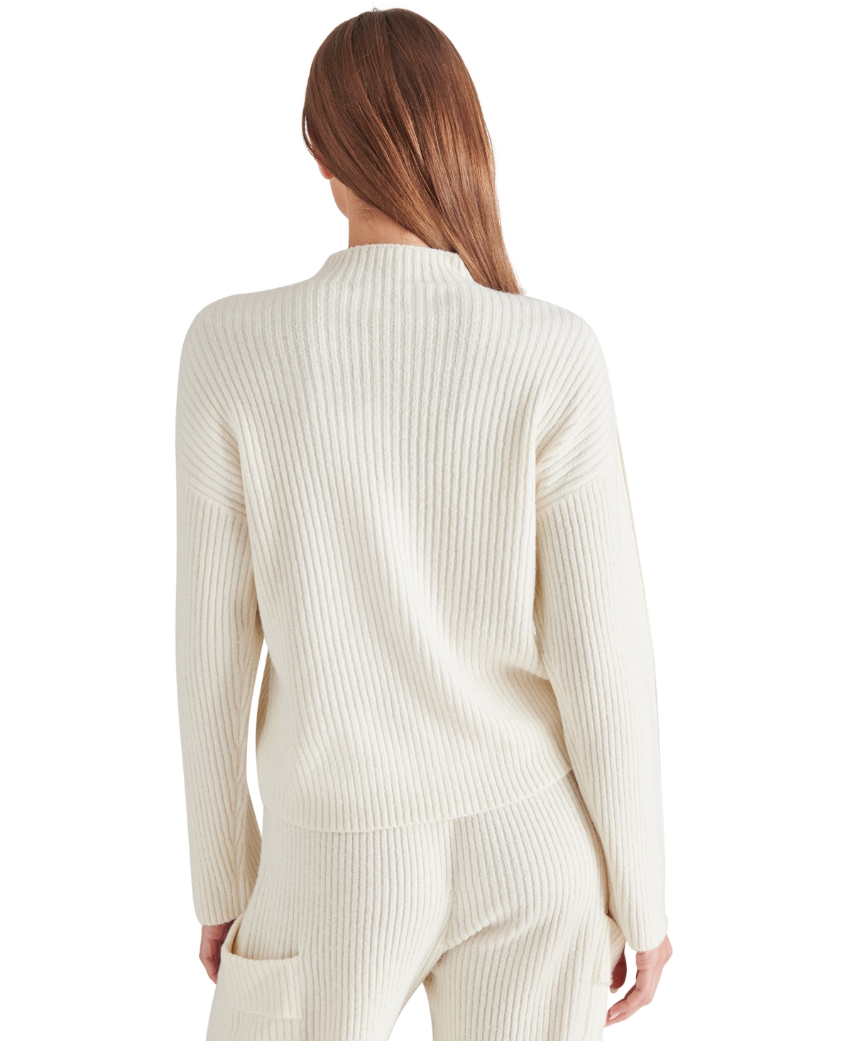 Steve Madden Willa Ribbed Sweater In Whisper White