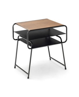 3-tier Side End Sofa Display Table Compact Nightstand for Bedroom Living Room