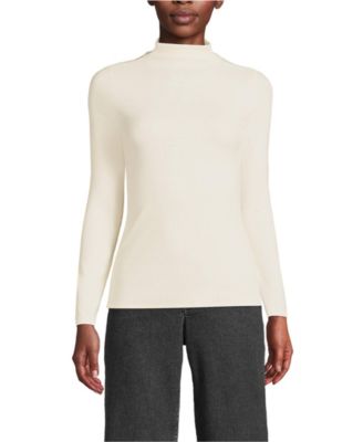 Women's Drapey Rib Skimming Long Sleeve Mock Neck