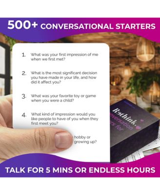 Know Me Better Conversation Cards for Couples Game for Married
