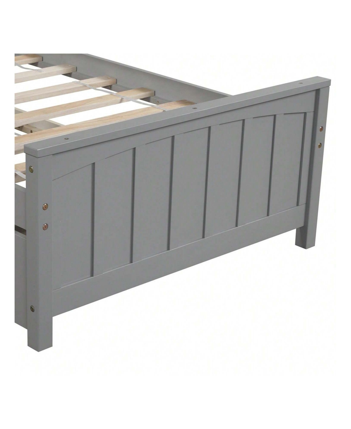 gaomon Size Platform Bed Frame, Trundle Bed With Solid Wood Legs And Frame, Slats Support, Trundle For Bedroom