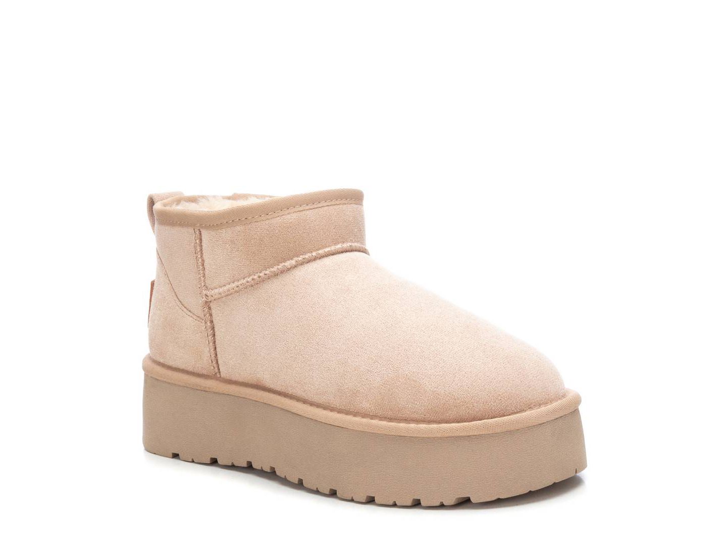 Женские ботинки XTI Winter Suede Booties, цвет: Бежевый — фото 1