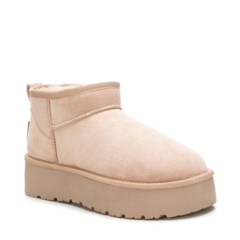 Женские ботинки XTI Winter Suede Booties, цвет: Бежевый