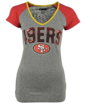 5th & Ocean - Women's San Francisco 49ers Sequin T-Shirt