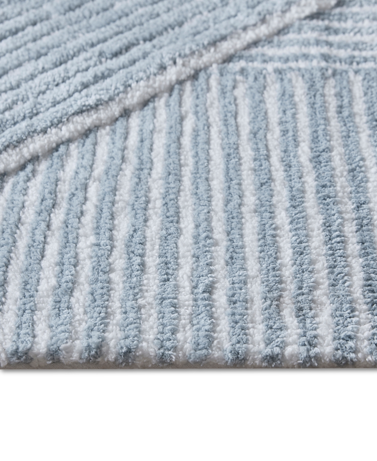 DECOR STUDIO LUNA STRIPE SKID-RESISTANT BATH RUG, 20" X 30" 