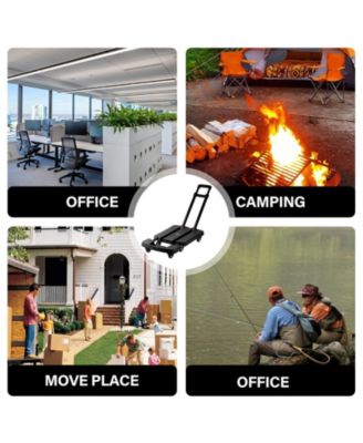 330 lbs. Folding Hand Truck, Dolly Cart for Moving, 6 Wheels Telescoping Hand Cart for Travel House Office Moving