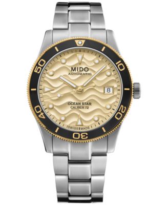 Mido Men s Swiss Automatic Ocean Star Captain Stainless Steel Bracelet Watch 39mm Macy s