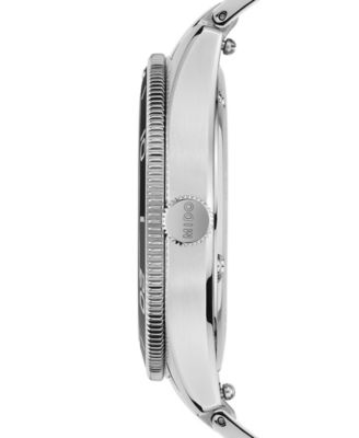 Men's Swiss Automatic Ocean Star Captain Stainless Steel Bracelet Watch 39mm