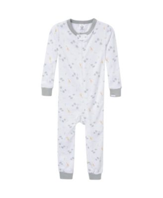 Baby Girls Snug Fit Footless Sleep & Play, 3-Pack, Moose & Trees