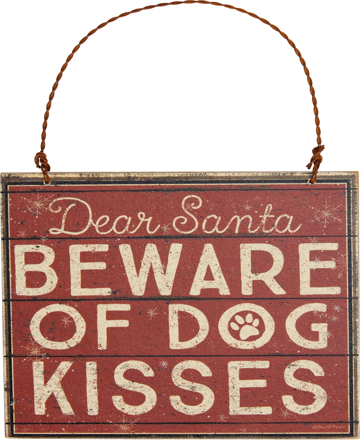 Primitives By Kathy Dog Kisses Ornament In No Color