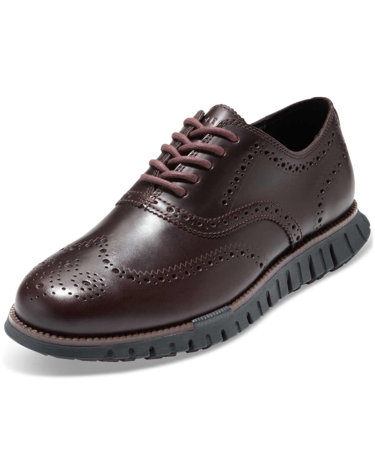 Cole Haan Men's ZERGRAND Remastered Wingtip Oxford Dress Shoe -/ Black