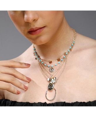 Women's Textured Multi-Layer Necklace