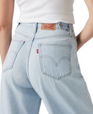 Women's Cinch-Waist Lightweight Baggy Jeans