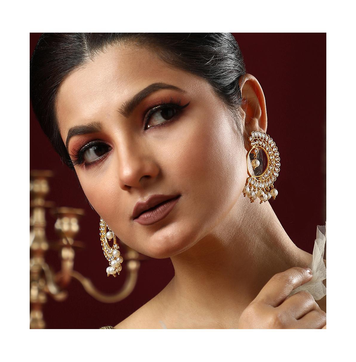 Sohi Women's The Tawus Statement Earrings In Gold