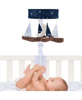 Little Skipper Sailboat & Moon Musical Baby Crib Mobile Soother Toy