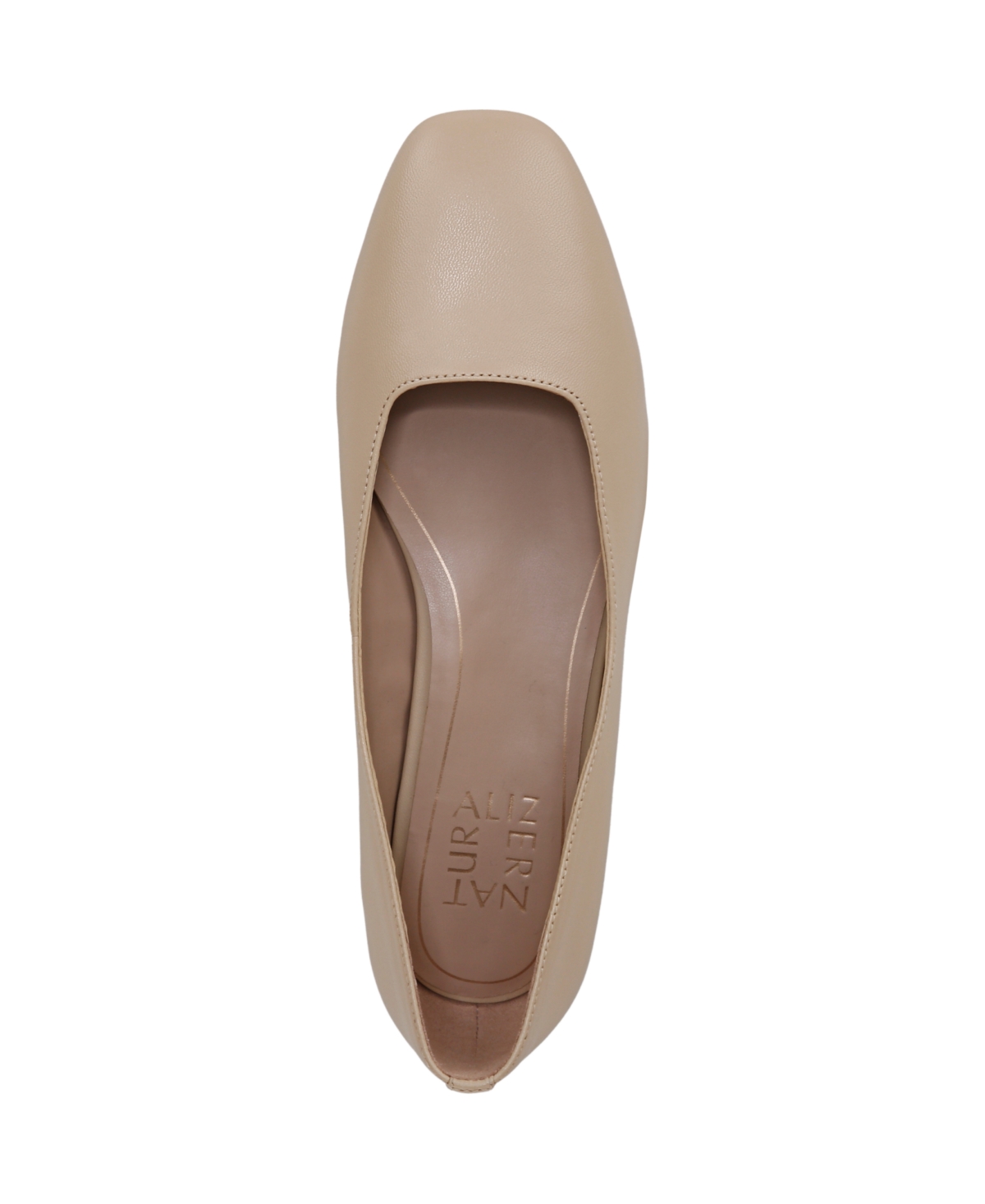 Naturalizer Chelsea Square Toe Ballet Flats In Coastal Tan Leather |  ModeSens