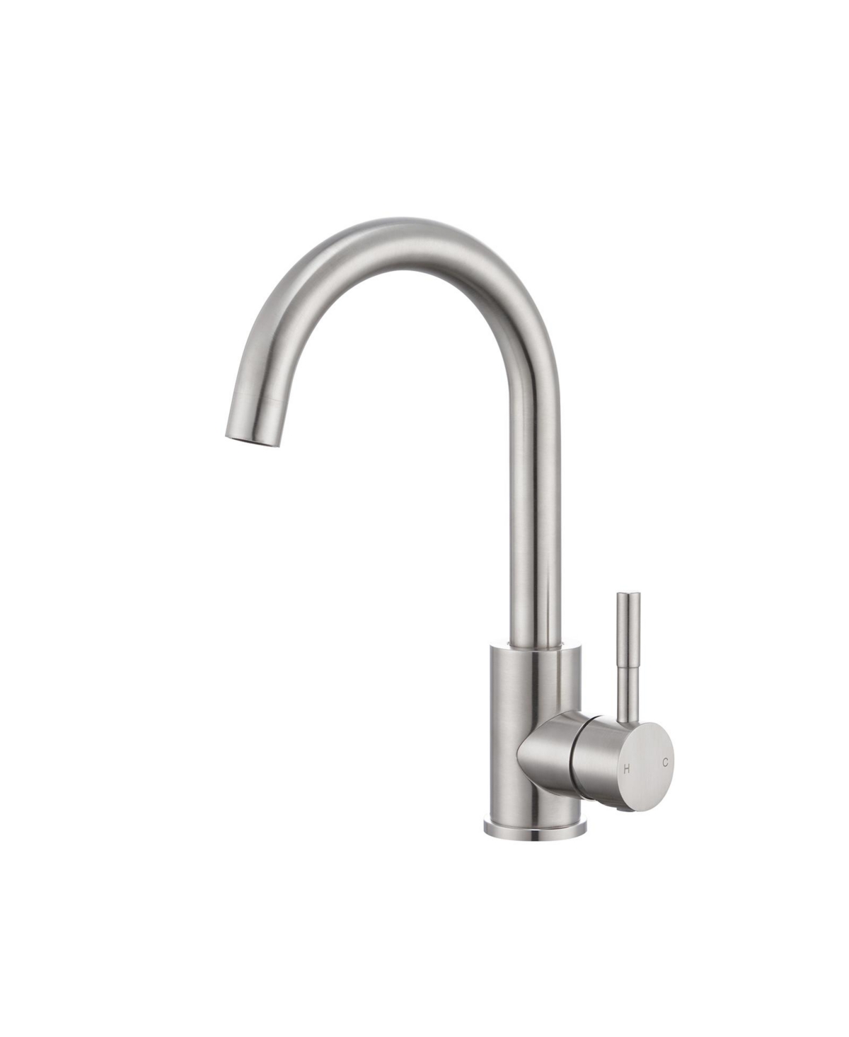 Single Handle Surface-Mounted Kitchen Faucet - Brushed nickel