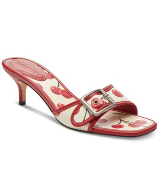 【COACH】 Women's Margot Kitten-Heel Slide Sandals COACH Women's Margot Kitten-Heel Slide Sandals - Macy's