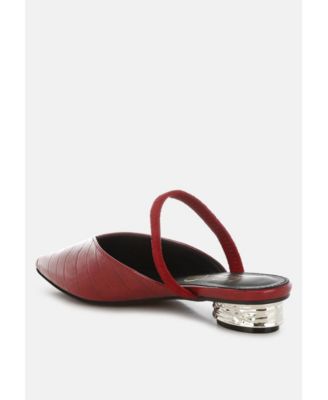 Renata Fantasy Heel Croco Mules