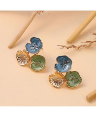 Women's The Small Lilypad Stud Earrings