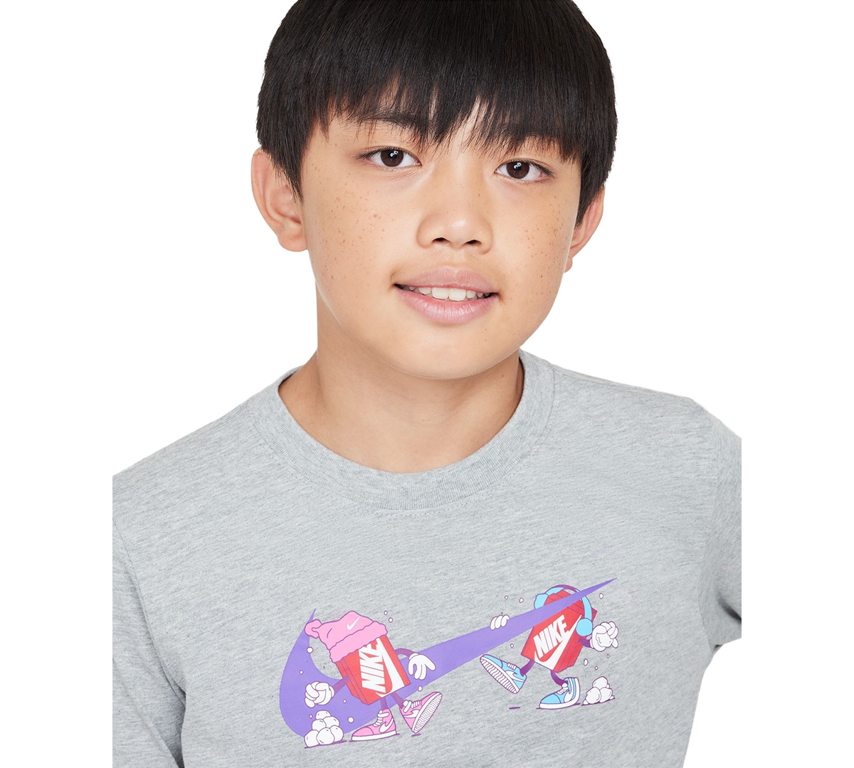 Nike Big Kids Sportswear Printed Long-Sleeve T-Shirt