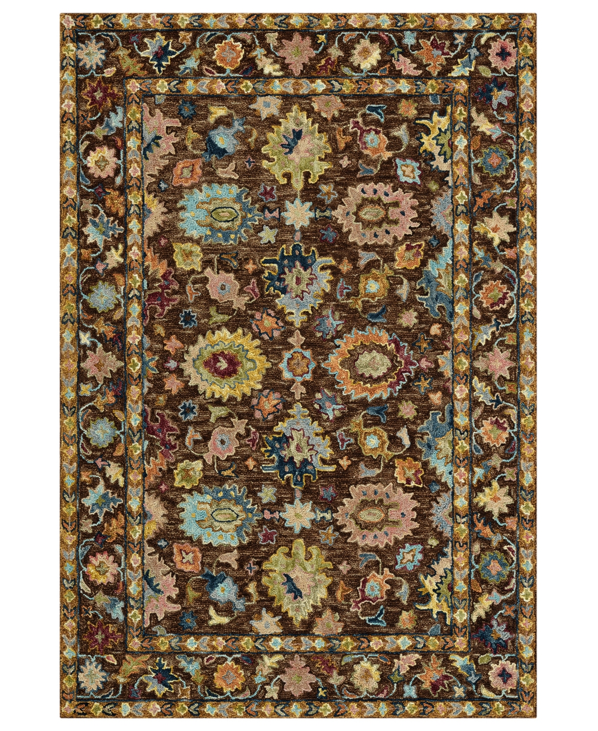 Amer Rugs Jackson Jac6 5'x8' Area Rug In Brown