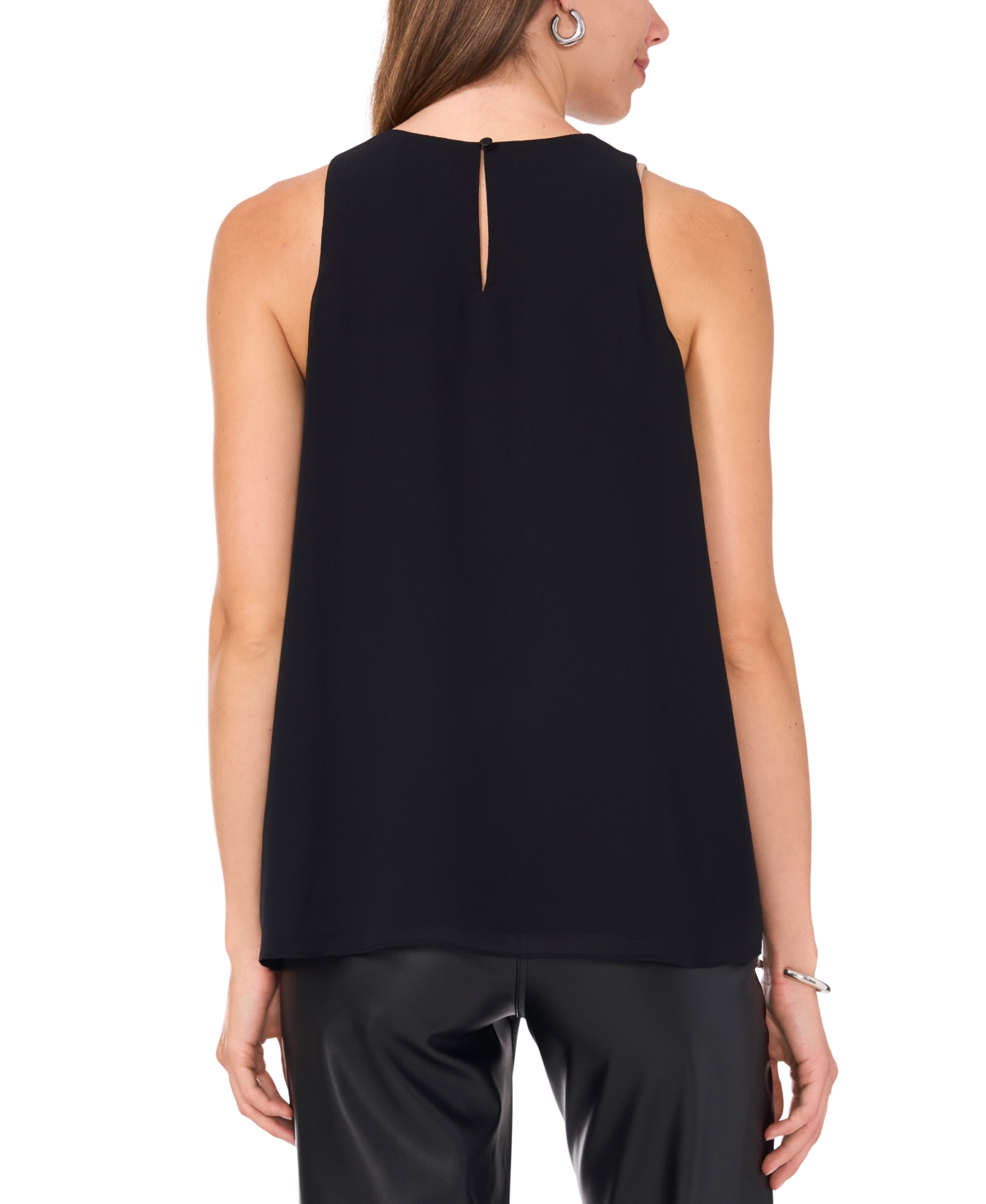VINCE CAMUTO WOMEN'S SLEEVELESS EMBELLISHED TOP 