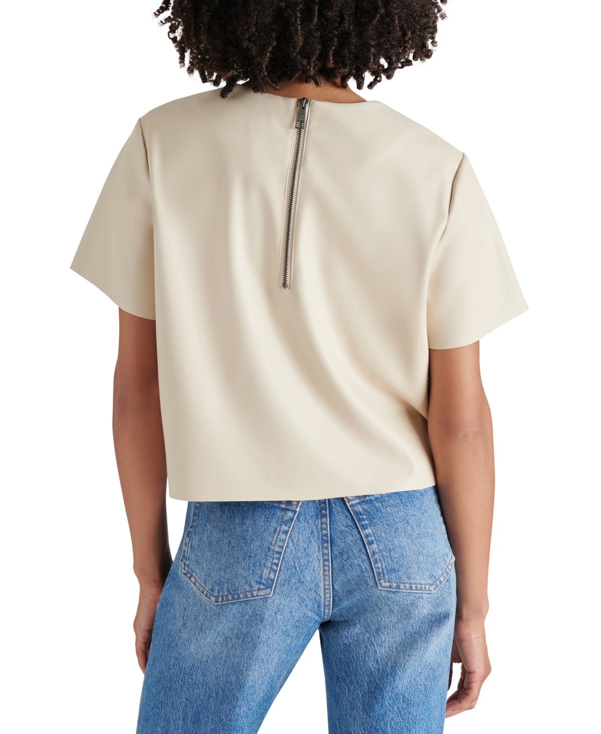 Steve Madden Women's Ezra Faux Leather Top