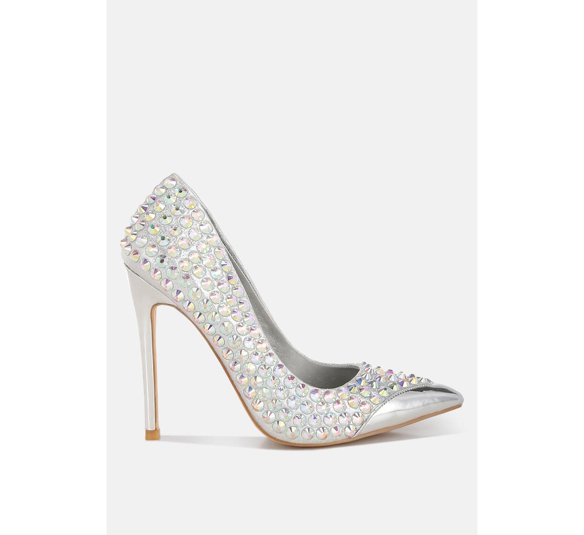 Super Fan Diamante Embellished Stiletto Pumps