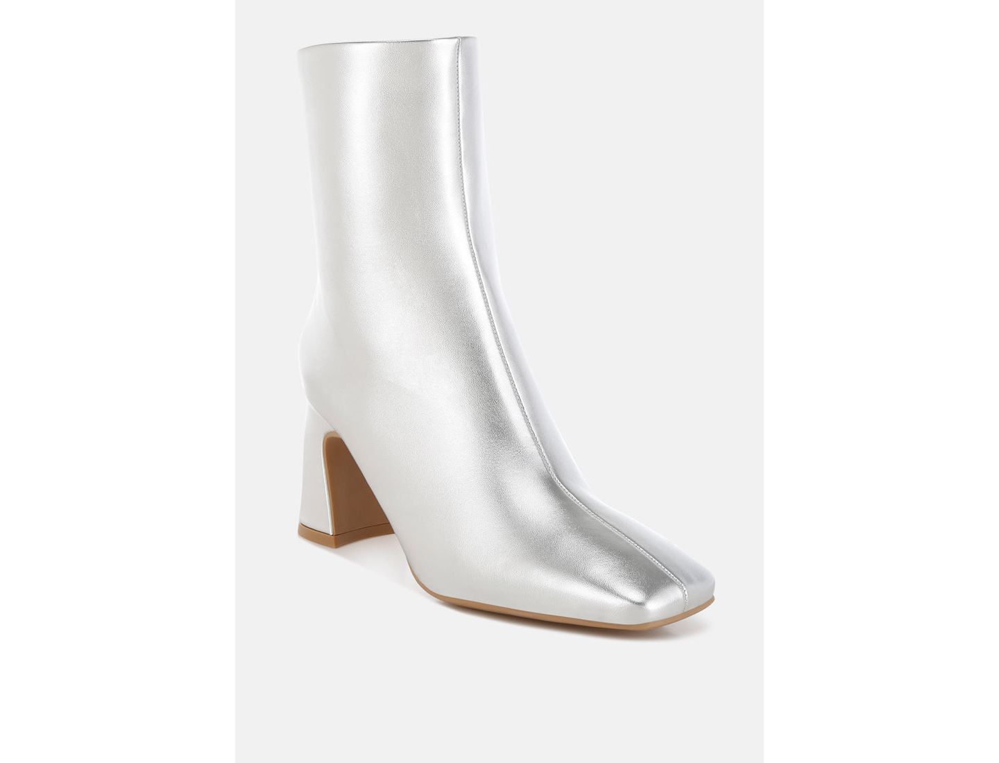 Женские ботинки London Rag Simba Square Toe Metallic Ankle — фото 1