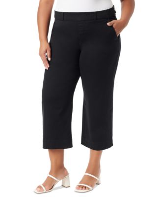Gloria Vanderbilt - Trendy Plus Size Shape Effect Wide-Leg Cropped Pants